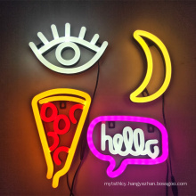 Factory Sales 12v 3d Neon Pizza Sign for decoration